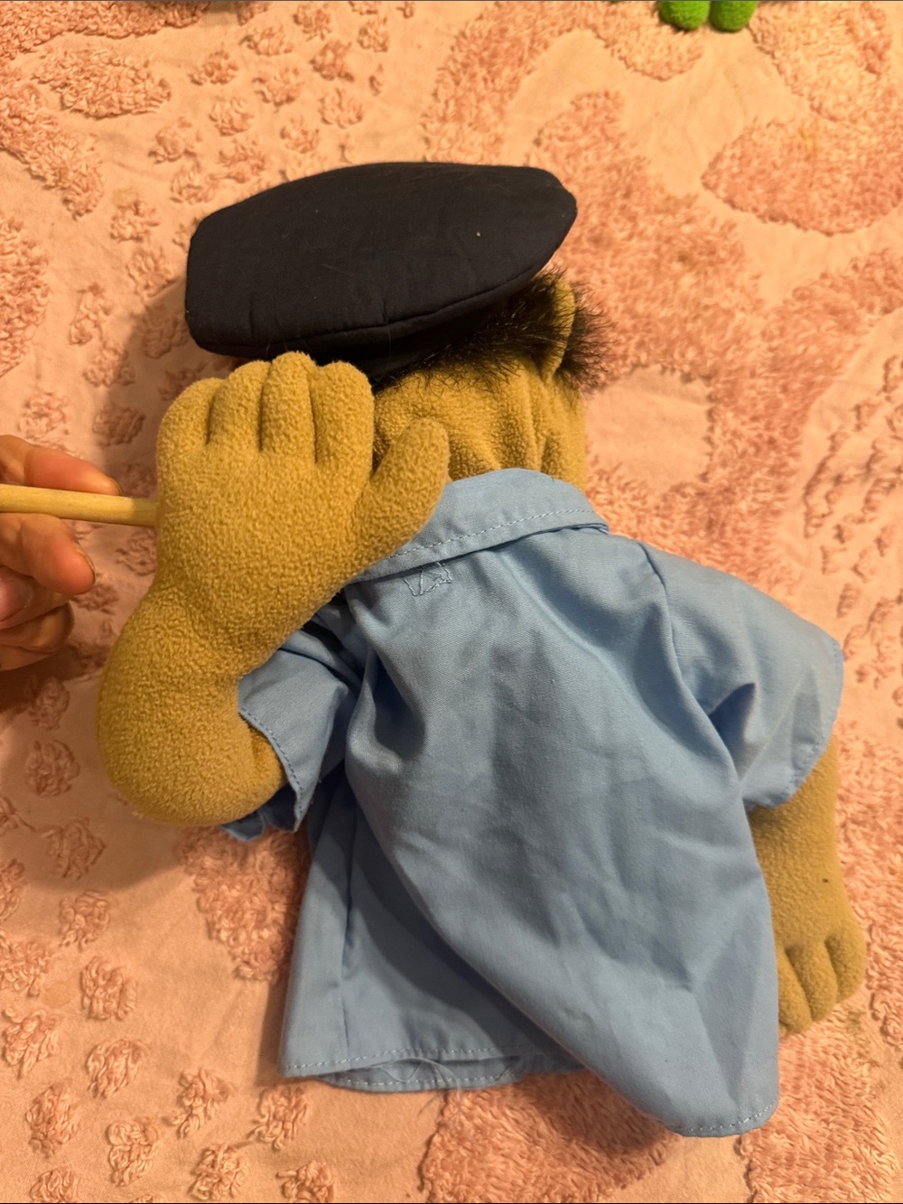 Melissa & Doug Police Puppet Costume - Light Blue Shirt & Navy Hat - Picture 8 of 8
